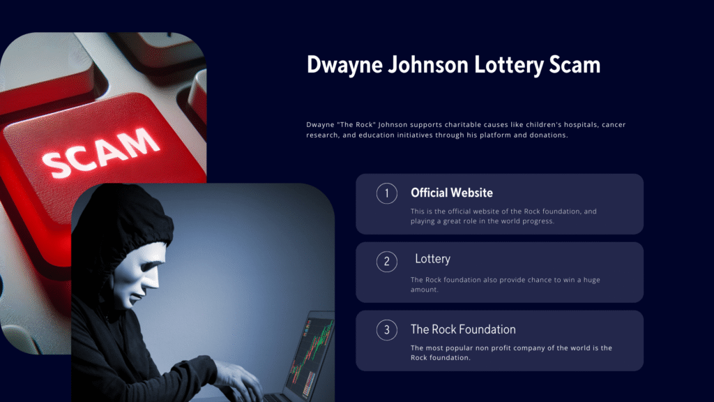 Dwayne Johnson Lottery Scam